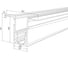 Встраиваемый шинопровод Elektrostandard - slim magnetic (белый) (1м) 85086/00 a061233 2