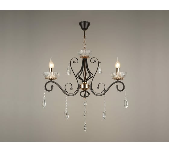 Подвесная люстра Мелодия Света PP5542-3 BK+GD 000029996 1