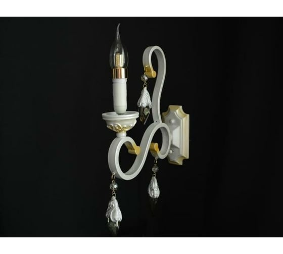 Настенный светильник Мелодия Света 2224-1W WT+YL 000018053