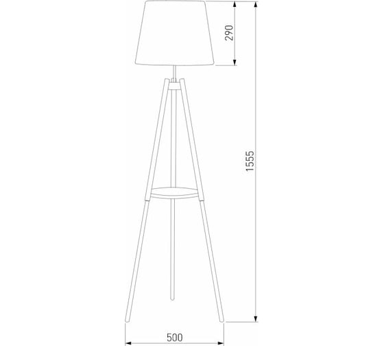 Напольный светильник TK Lighting - 1090 / lozano 1 белый 00000073263