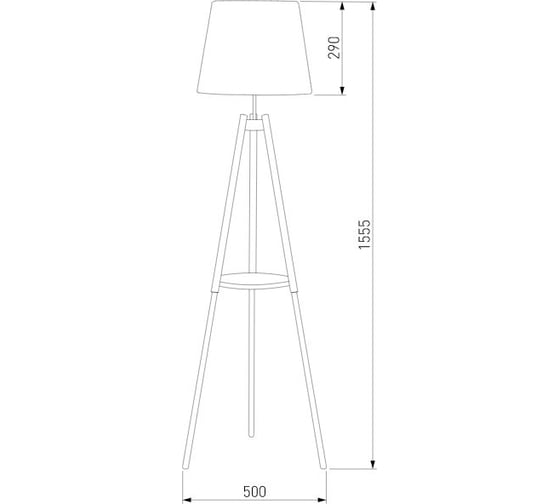 Напольный светильник TK Lighting - 1091 / lozano 1 серый 00000073262