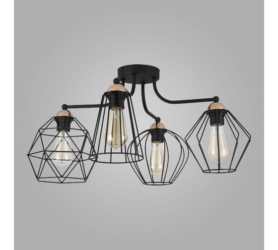 Потолочный светильник TK Lighting - 1645 / galaxy 4 черный 00000080047 1
