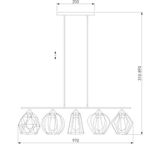 Подвесной светильник TK Lighting - 1649 / galaxy черный 00000084965