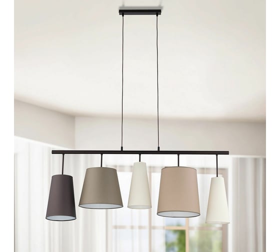 Подвесной светильник TK Lighting - 1908 / pedro 5 коричневый 00000077604