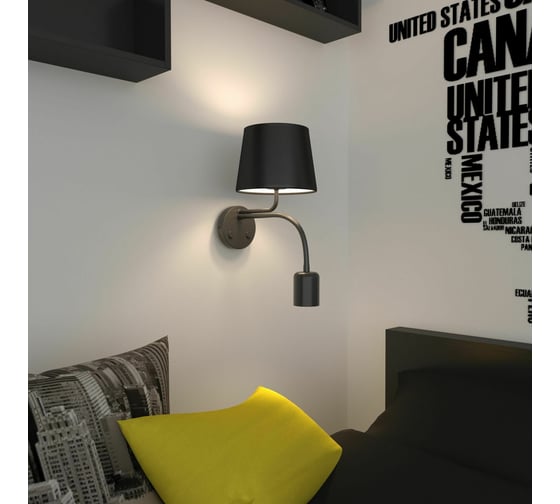Настенный светильник TK Lighting - 2537 / maja black черный 00000084958