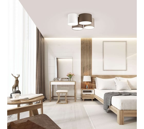 Потолочный светильник TK Lighting - 3163 / cordoba коричневый a048914