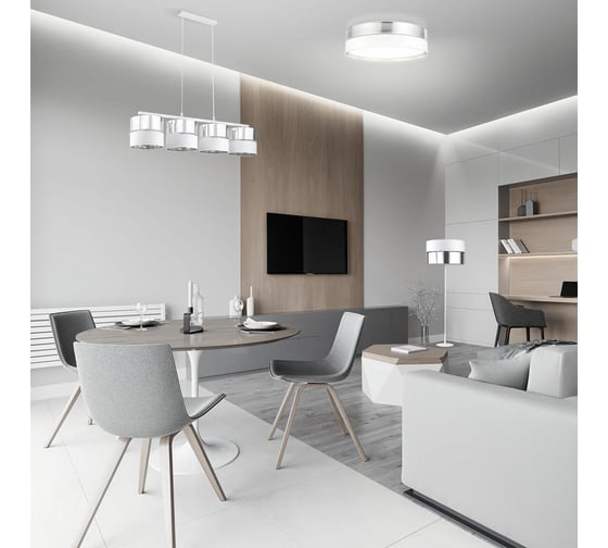 Потолочный светильник TK Lighting - 4179 / hilton silver белый a048903