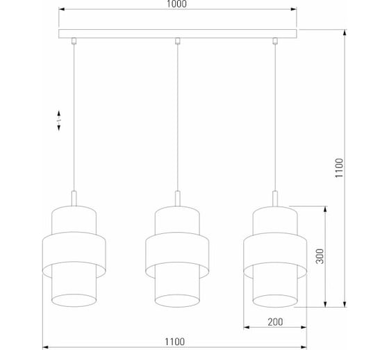 Подвесной светильник TK Lighting - 4378 / calisto черный a052352