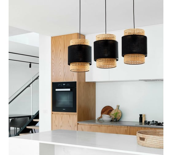 Подвесной светильник TK Lighting - 6541 / boho black бежевый a058471