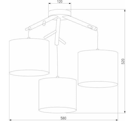Подвесной светильник TK Lighting - 6553 / albero white белый a059257