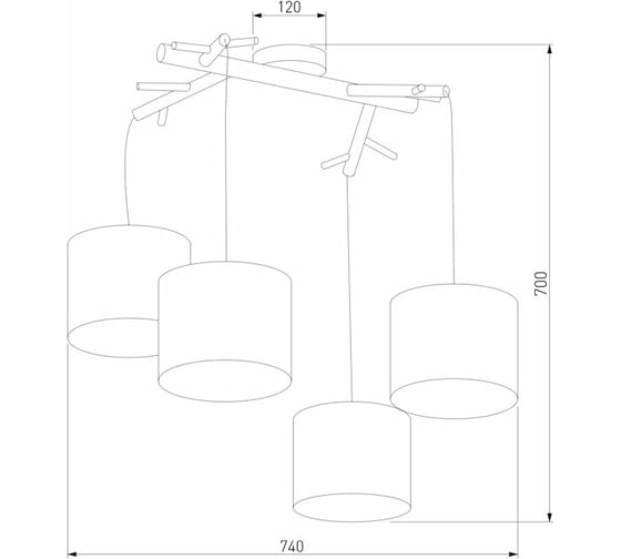 Подвесной светильник TK Lighting - 6554 / albero white белый a059258