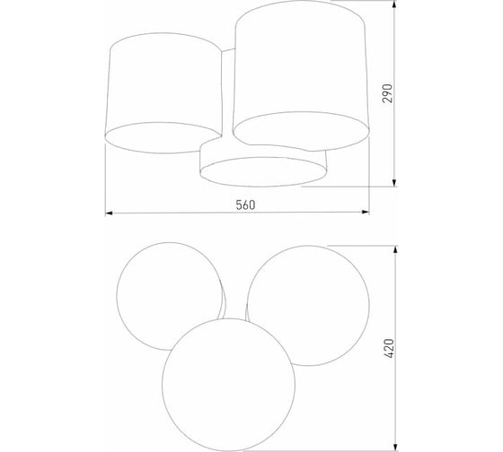 Потолочный светильник TK Lighting - 6591 / mona nature коричневый a058065