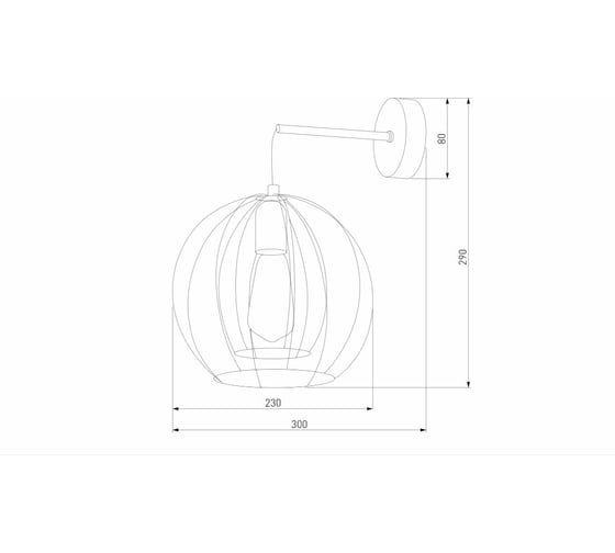 Настенный светильник TK Lighting - 6596 / jaula черный a059254