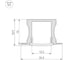 Профиль Arlight с экраном ALU-SLIM-H15-F-2000 ANOD+FROST 0 18243 018243 3