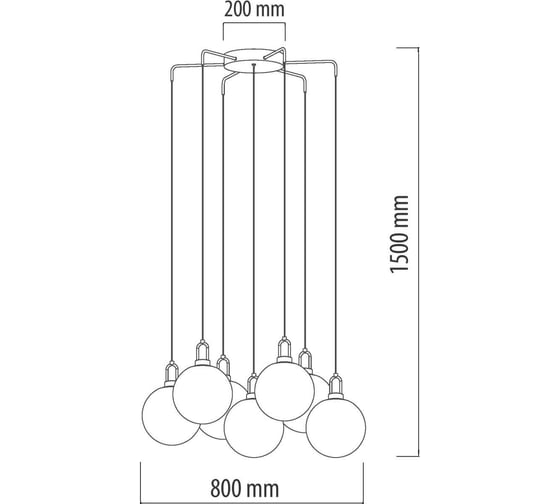Люстра De Markt Крайс 7*5W LED 220V 657011307