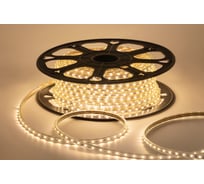 Светодиодная лента OGM 220В, 5Вт/м, smd2835, 60д/м, ip65, 300Лм/м, 10x7мм, 50м, 3000к / O17-01