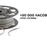 Светодиодная лента OGM 220В, 5Вт/м, smd2835, 60д/м, ip65, 300Лм/м, 10x7мм, 50м, 3000к / O17-01 7