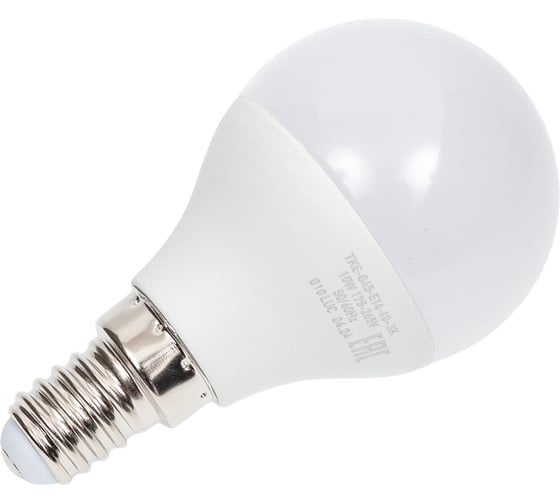 Светодиодная лампа TOKOV ELECTRIC 10Вт G45 3000К Е14 176-264В TKE-G45-E14-10-3K