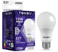 Светодиодная лампа TOKOV ELECTRIC 10Вт А60 4000К Е27 176-264В TKE-A60-E27-10-4K