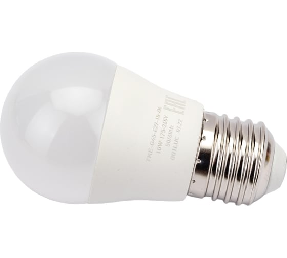 Светодиодная лампа TOKOV ELECTRIC 10Вт G45 4000К Е27 176-264В TKE-G45-E27-10-4K