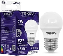 Светодиодная лампа TOKOV ELECTRIC 7Вт G45 4000К Е27 176-264В TKE-G45-E27-7-4K