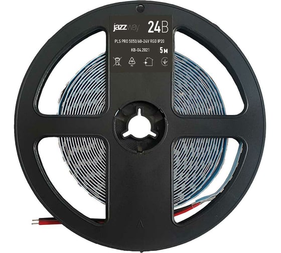 Светодиодная лента Jazzway  PLS 5050/60 RGB разноцвет. 24В IP20 (уп.5м) 5033979