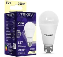Светодиодная лампа TOKOV ELECTRIC 20Вт А60 3000К Е27 176-264В TKE-A60-E27-20-3K
