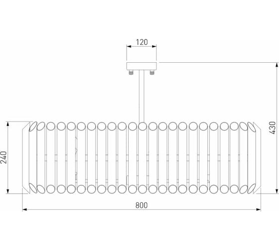 Потолочный светильник Bogate's 461/8 черный a063406