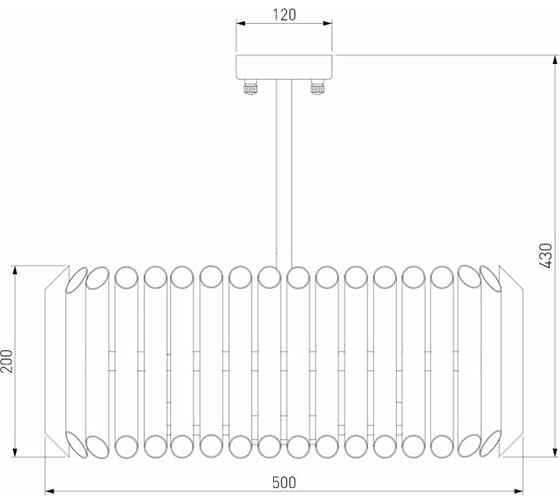 Потолочный светильник Bogate's 461/5 черный a063405