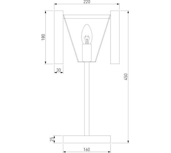 Настольный светильник Bogate's 01117/1 хром a060893