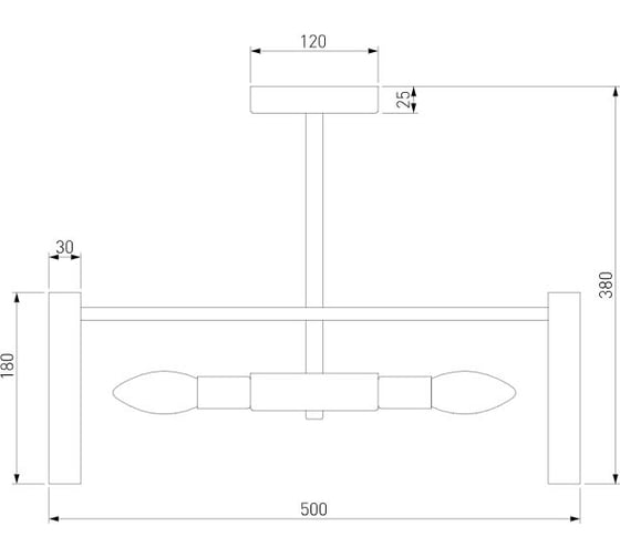Потолочный светильник Bogate's 373/6 Smart золото a060885