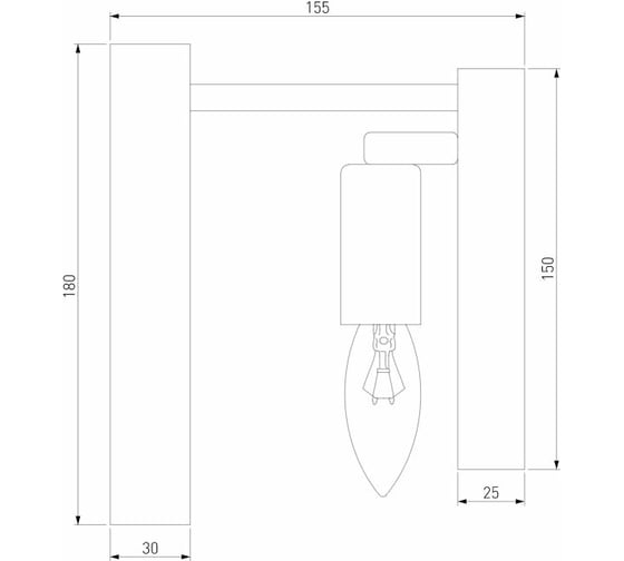 Настенный светильник Bogate's 373/1 золото a060887