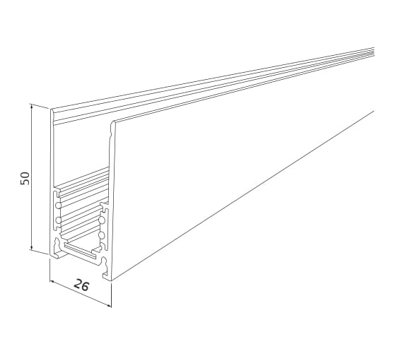 Накладной шинопровод Elektrostandard Slim Magnetic (3 м) 85127/00 черный a062324