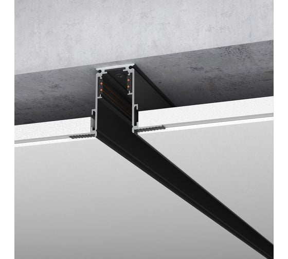 Встраиваемый шинопровод Elektrostandard Slim Magnetic (3м) 85128/00 черный a062326 1