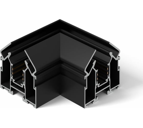 Внутренний угловой коннектор для шинопровода Elektrostandard в натяжной потолок Slim Magnetic (2 шт.) 85124/00 черный a062151