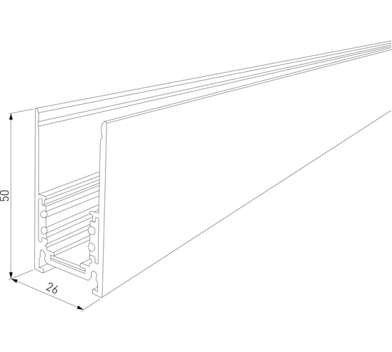 Накладной шинопровод Elektrostandard Slim Magnetic (2 м) 85084/00 белый a061232