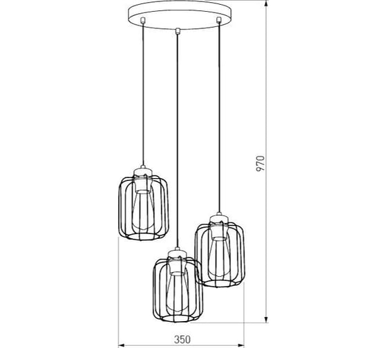 Подвесной светильник TK Lighting 4715 / Galaxy New черный a062968