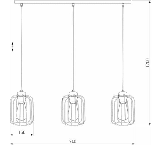 Подвесной светильник TK Lighting 4716 / Galaxy New черный a062967