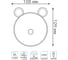 Настольный светильник ночник Gauss qplus модель gtl702 5w 200lm 2700-6000k 5v li-ion 1200ma розовый NN7024 8