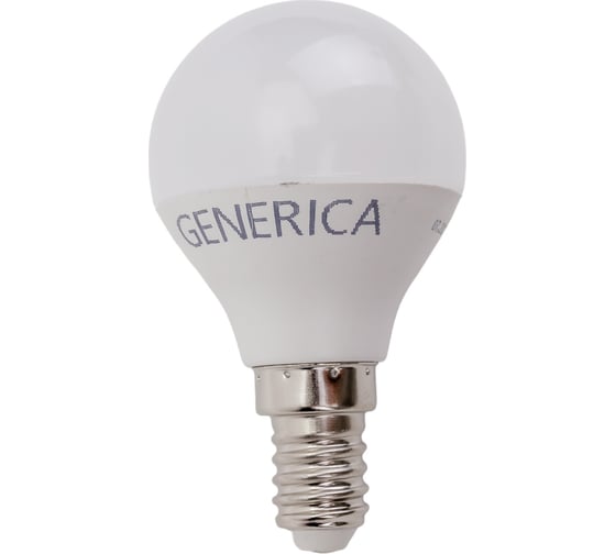 Светодиодная лампа GENERICA G45 шар 10Вт 230В 3000К E14 LL-G45-10-230-30-E14-G
