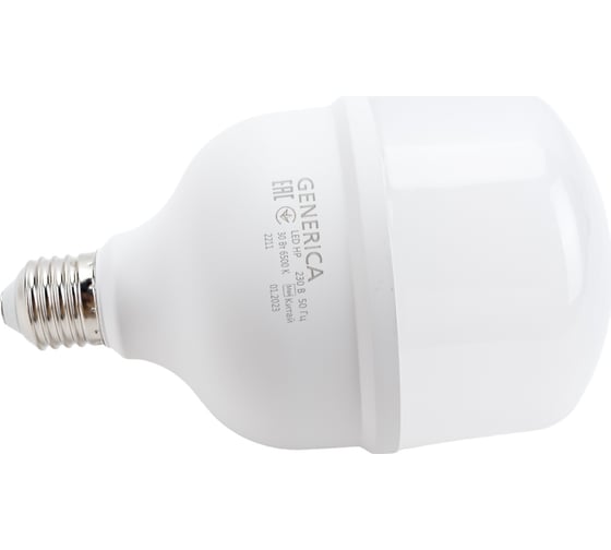 Светодиодная лампа GENERICA HP 30Вт 230В 6500К E27 LL-HP-30-230-65-E27-G