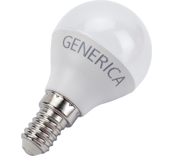 Светодиодная лампа GENERICA G45 шар 10Вт 230В 4000К E14 LL-G45-10-230-40-E14-G