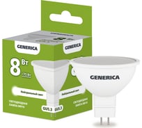 Светодиодная лампа GENERICA MR16 софит 8Вт 230В 4000К GU5.3 LL-MR16-08-230-40-GU5-G