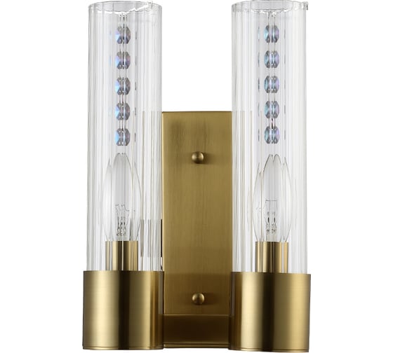 Бра Crystal lux OTONO AP2 BRASS/TRANSPARENTE