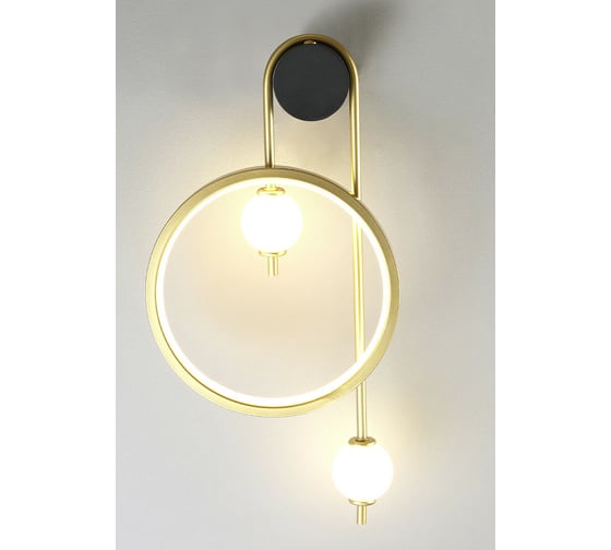 Бра Crystal lux RODRIGO AP20W LED BLACK/GOLD