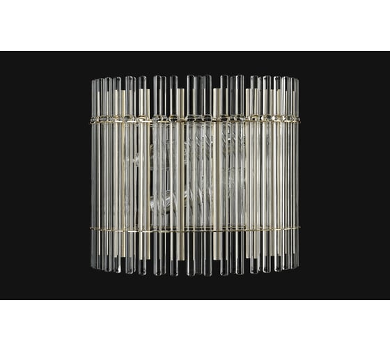 Настенный светильник Crystal lux AURELIO AP2 GOLD+CHROME/TRANSPARENT