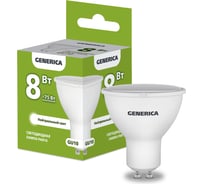 Светодиодная лампа GENERICA PAR16 софит 8Вт 230В 4000К GU10 LL-PAR16-08-230-40-GU10-G