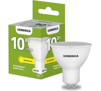 Светодиодная лампа GENERICA PAR16 софит 10Вт 230В 3000К GU10 LL-PAR16-10-230-30-GU10-G