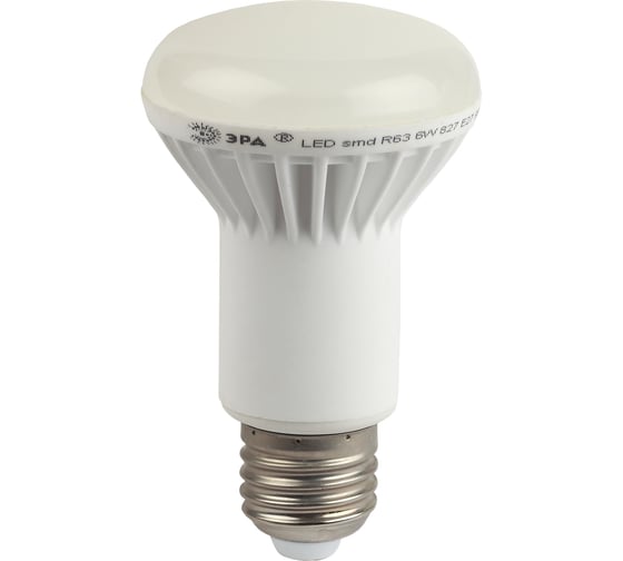 Светодиодная лампа ЭРА LED smd R63-6w-827-E27 C0043884