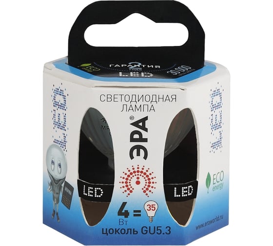 Светодиодная лампа ЭРА LED smd MR16-4w-842-GU5.3 C0043874